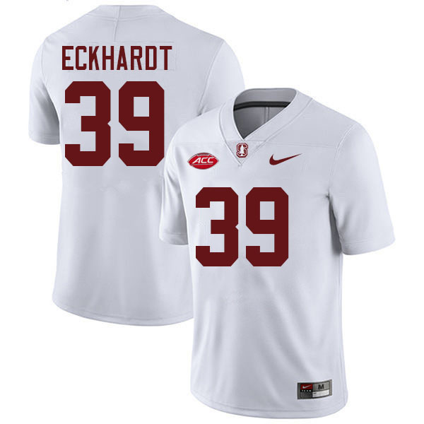 #39 Charlie Eckhardt Stanford Cardinal College Football Jerseys Stitched-White #39 Charlie Eckhardt Stanford Cardinal College Football Jerseys Stitched-White